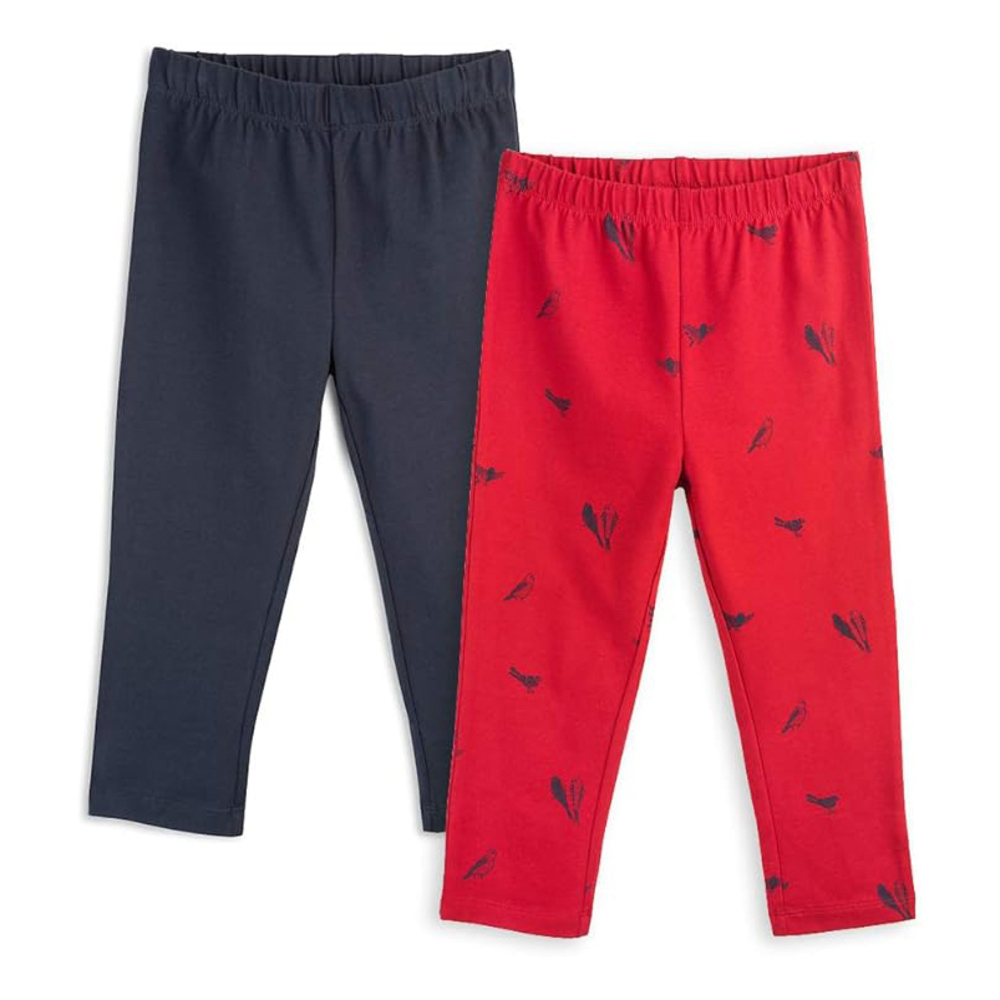 Mightly Girls Navy | Love Birds Leggings size: 2-5T